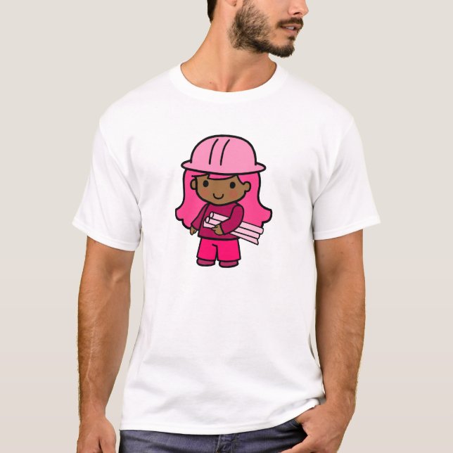 Arkitektflicka Tee Shirt (Framsida)