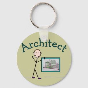Arkitektgåvor—Stick Person Design Nyckelring
