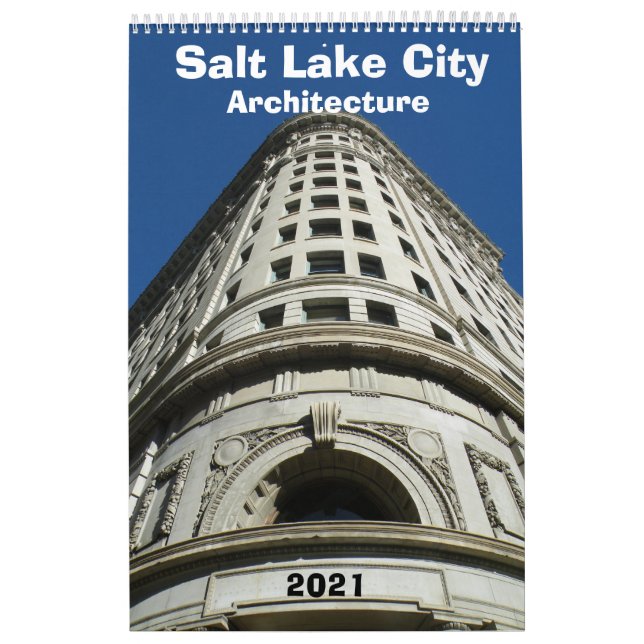 Arkitektkalender för staden Salt Sjö - 2021 Kalender (Omslag)