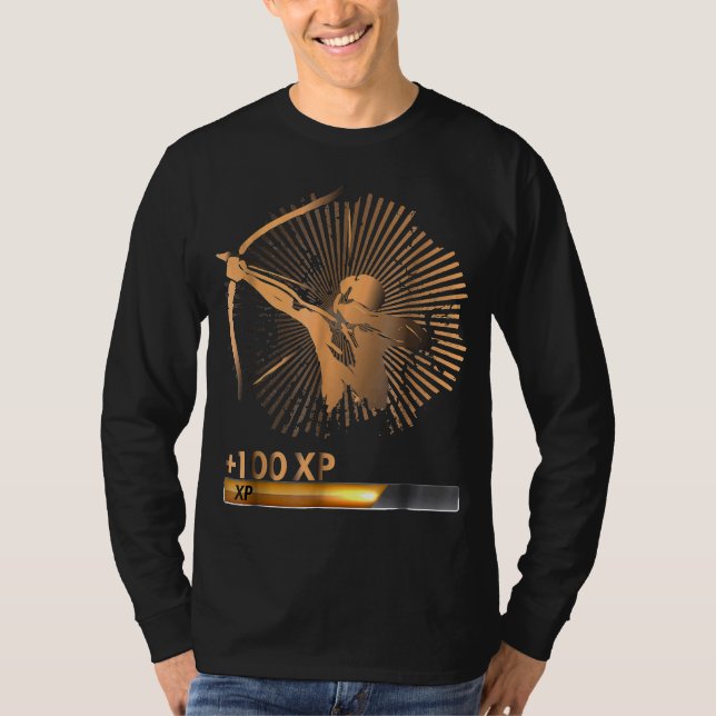 Arkitektkunskap plus 100 XP-spelgrafik T Shirt (Framsida)