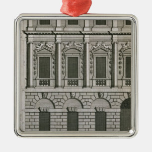 Arkitektonisk design som visar den Palladian Julgransprydnad Metall