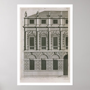 Arkitektonisk design som visar den Palladian Poster