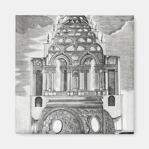 Arkitektonisk illustration magnet