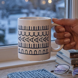 Arkitektonisk Linjekonst | Kobolt Jul Frid Kaffemugg