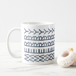 Arkitektonisk Linjekonst | Kobolt Jul God Jul Kaffemugg