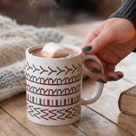 Arkitektonisk Linjekonst | Nordisk Julglädje Kaffemugg