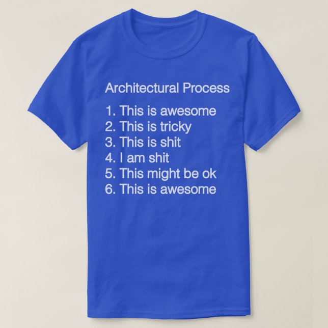 Arkitektonisk processaa t shirt (Design framsida)