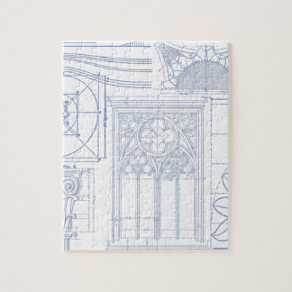 Arkitektoniska ritningar pussel