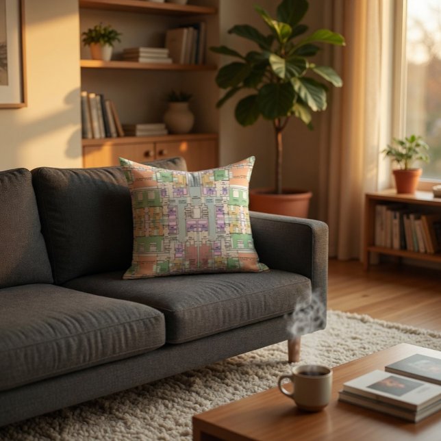 Arkitektoniskt Ritningsmönster Kuddvar Kudde (Skapare uppladdad)