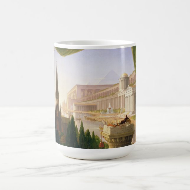 Arkitekt's Dream (av Thomas Cole) Kaffemugg (Center)