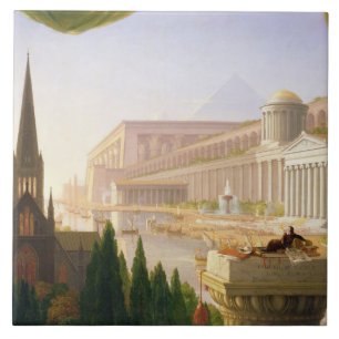 Arkitekt's Dream (av Thomas Cole) Kakelplatta