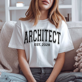 Arkitektskjorta Anpassad Examenpresent för Arkitek T Shirt