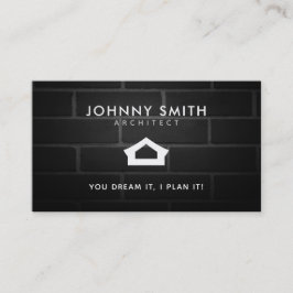 Arkitektsloganvisitkortar Visitkort