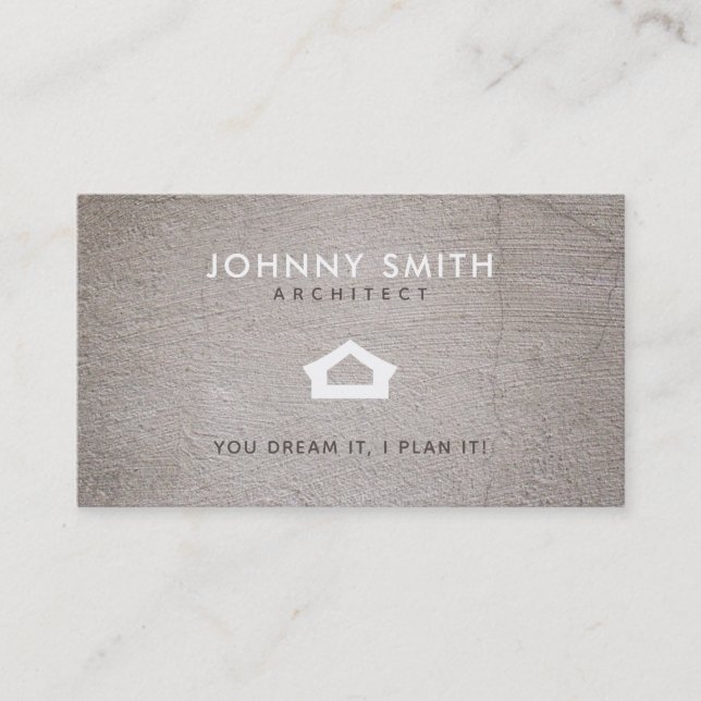 Arkitektsloganvisitkortar Visitkort (Framsida)