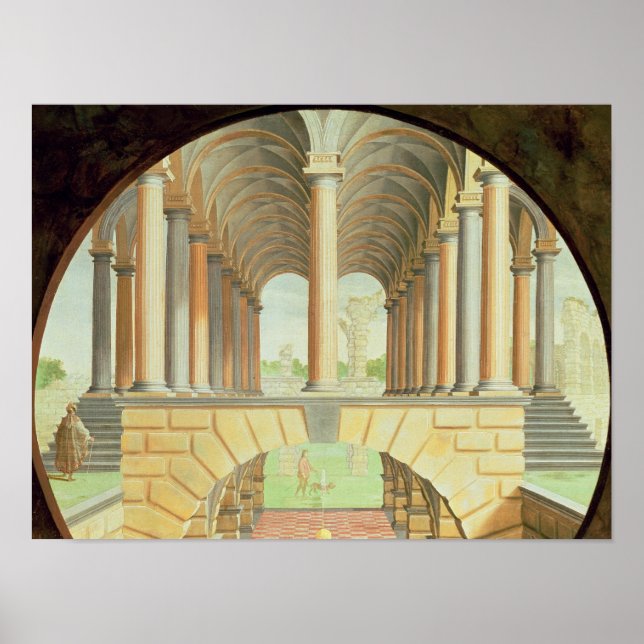 Arkitektuell Capriccio Poster (Framsidan)