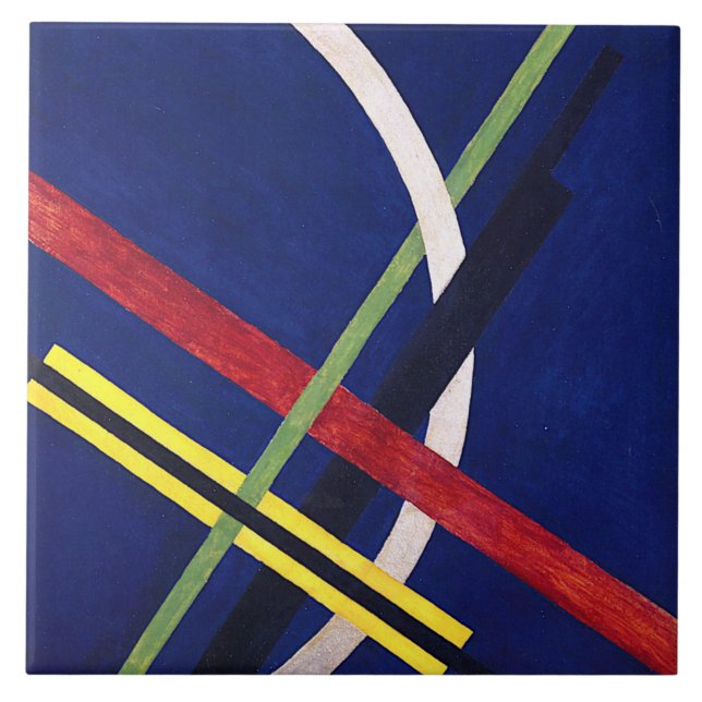 Arkitektur 1 av Laszlo Moholy-Nagy Kakelplatta (Framsidan)