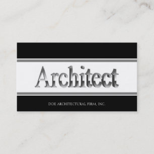Arkitektur 3D-skript B/W Visitkort