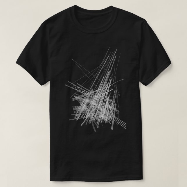 Arkitektur - Abstrakt Geometric Design Graphics li T Shirt (Design framsida)
