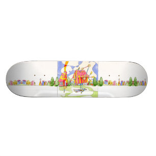 Arkitektur är det roliga skridskodäcket mini skateboard bräda 18,5 cm