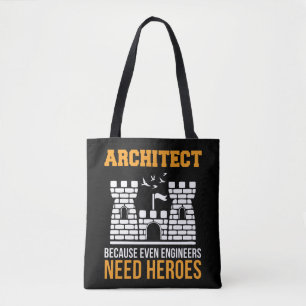 Arkitektur även Ingenjör behöver Heroes Archite Tygkasse