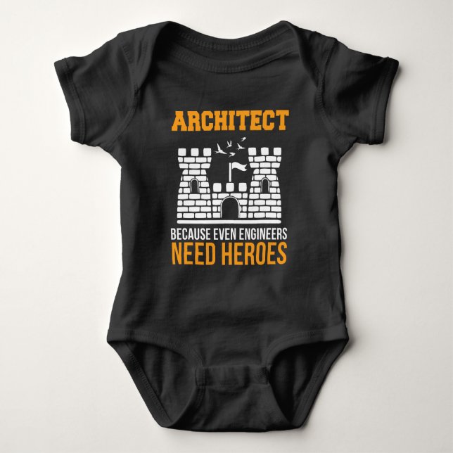 Arkitektur även Ingenjör behöver Heroes Architectu T Shirt (Framsida)