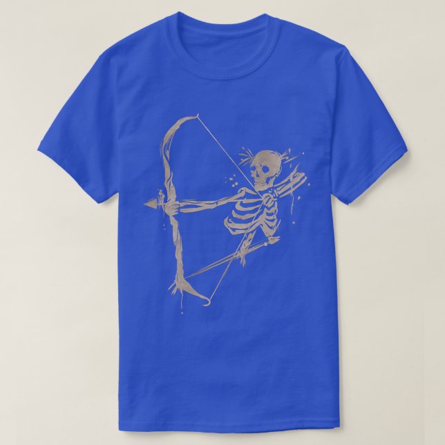 Arkitektur design Skeleton Archer med liggande och T Shirt (Design framsida)