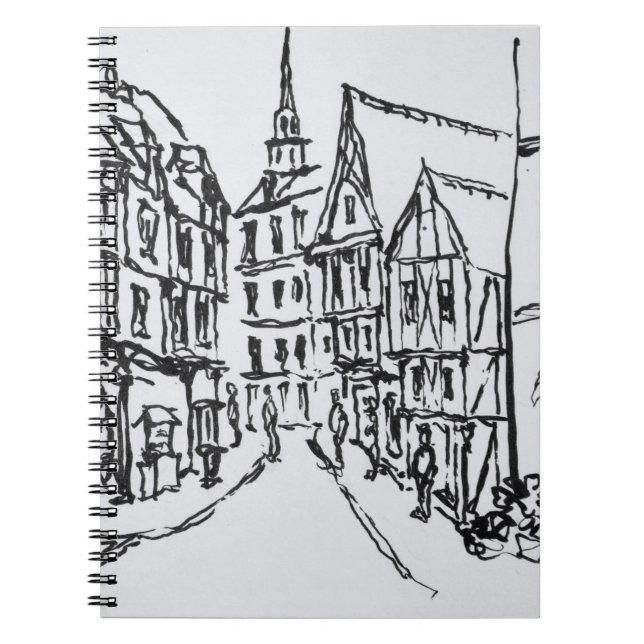 Arkitektur | Dinan, Bretagne, Frankrike Anteckningsbok (Framsidan)