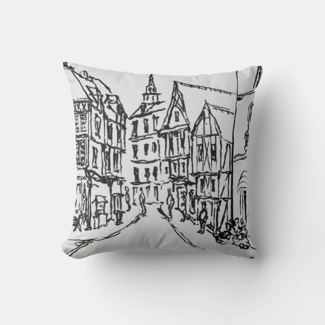 Arkitektur| dinan, Bretagne, Frankrike Kudde (Framsida)