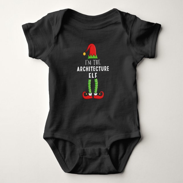 Arkitektur Elf julmatchande familjegåva T Shirt (Framsida)