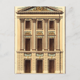 Arkitektur Facade av Jean Deneufforge Vykort