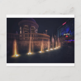 Arkitektur för fontän för Las Vegas Flamingohotell Vykort