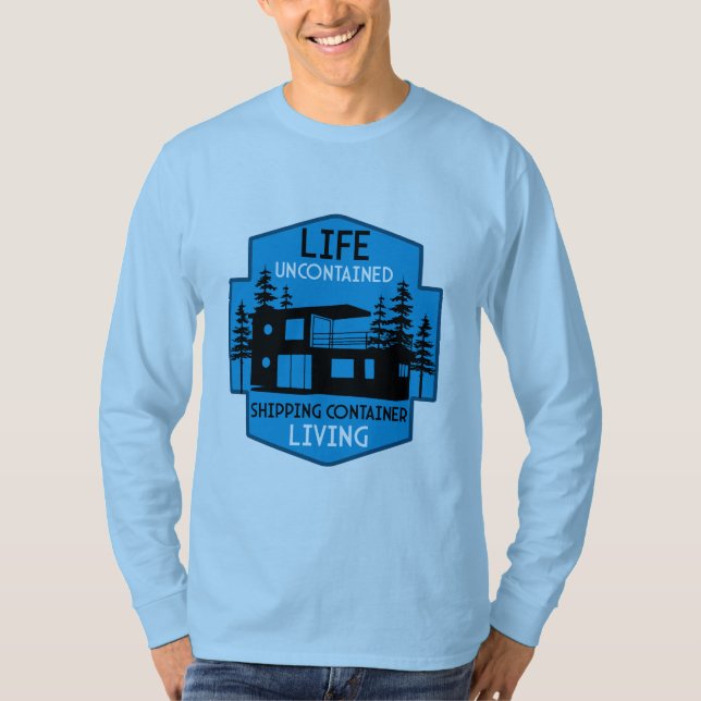 Arkitektur för fraktcontainrar t shirt (Framsida)