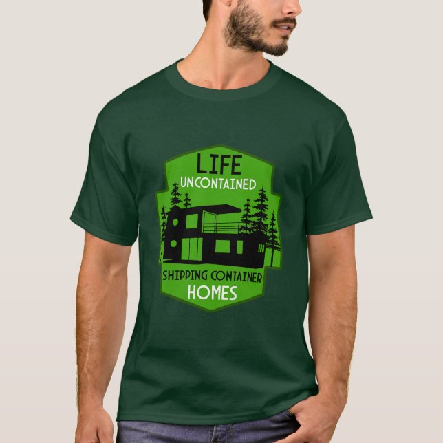 Arkitektur för fraktcontainrar t shirt (Framsida)