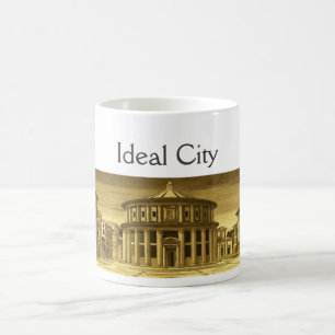 ARKITEKTUR FÖR IDEAL STAD/RENAISSANCE,ARKITEKT GUL KAFFEMUGG
