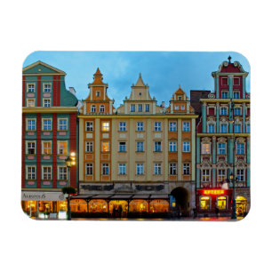 Arkitektur för marknadstorget Wrocław Polen Magnet