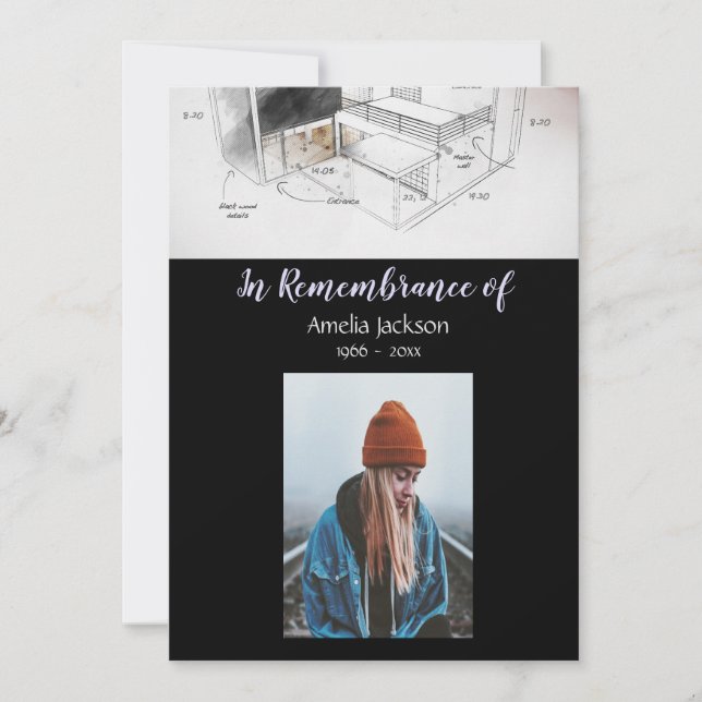 Arkitektur för Memorial Photo Inbjudan (Framsida)