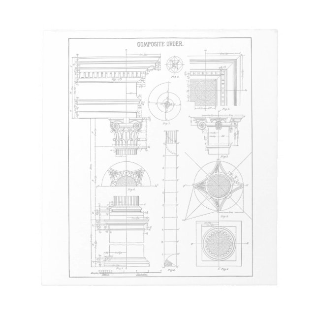 Arkitektur för vintage anteckningsblock (Framsida)