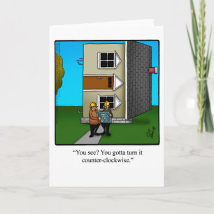 Arkitektur Humor hälsningskort Kort