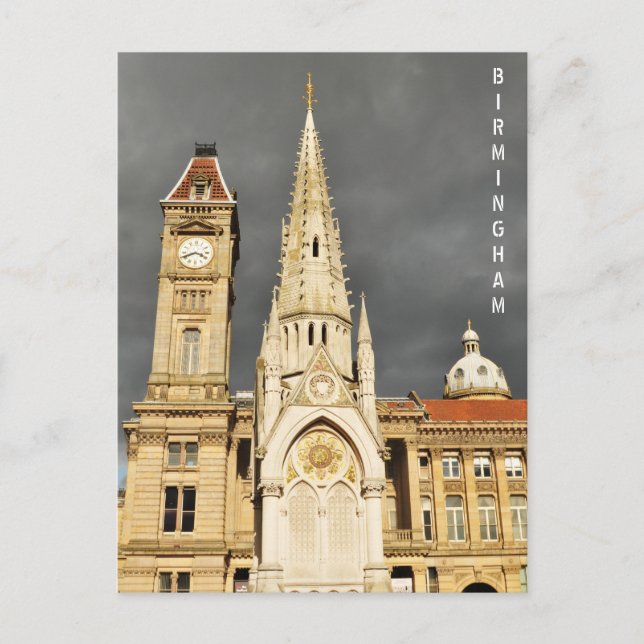 Arkitektur i Birmingham, England Vykort (Framsida)
