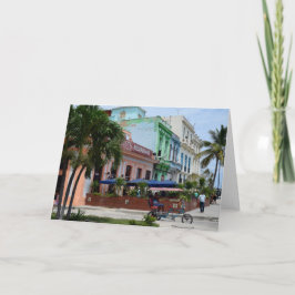 Arkitektur i Havanna nära Malecon Kort