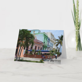 Arkitektur i Havanna nära Malecon Kort