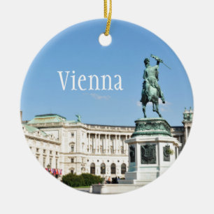Arkitektur i Wien, Österrike Julgransprydnad Keramik