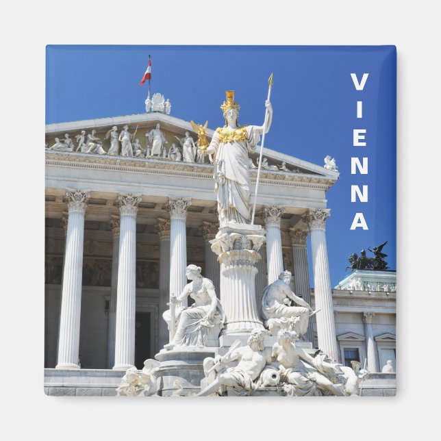 Arkitektur i Wien, Österrike Magnet (Framsidan)