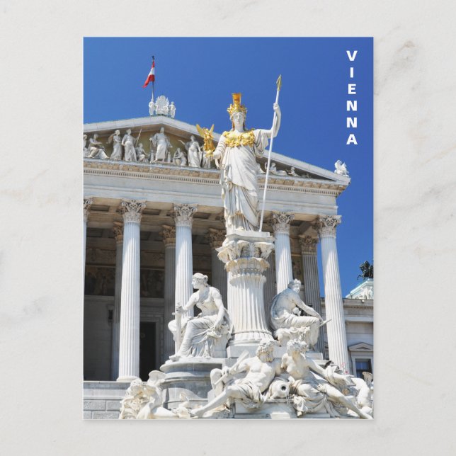 Arkitektur i Wien, Österrike Vykort (Framsida)