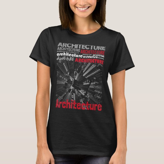 Arkitektur Ingenjör-planerare Bygger arkitektur T Shirt (Framsida)