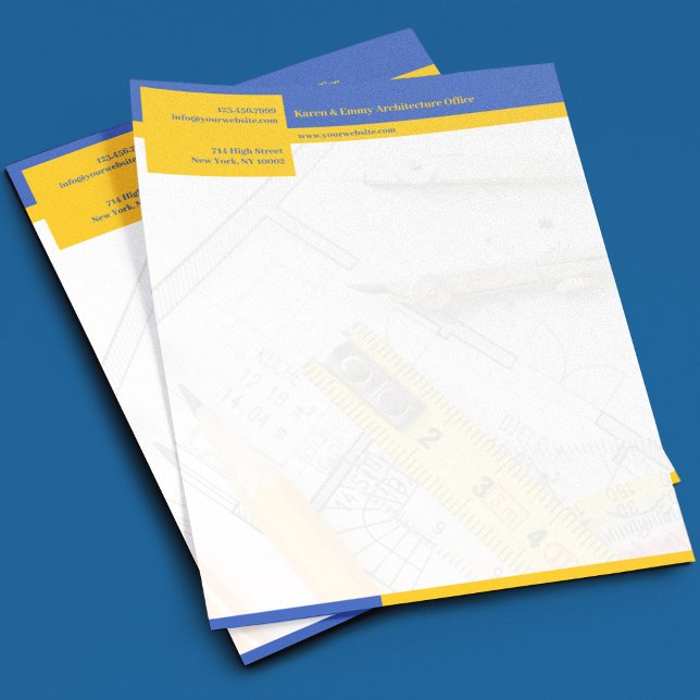 Arkitektur Letterhead Brevhuvud (Skapare uppladdad)