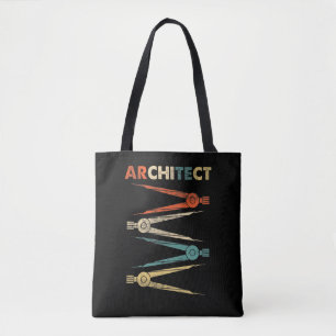 Arkitektur Student Construction Retro Architect Tygkasse