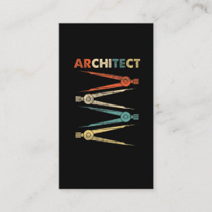Arkitektur Student Construction Retro Architect Visitkort