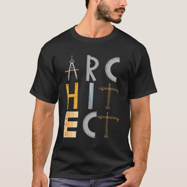 Arkitektur Studenter T Shirt (Framsida)