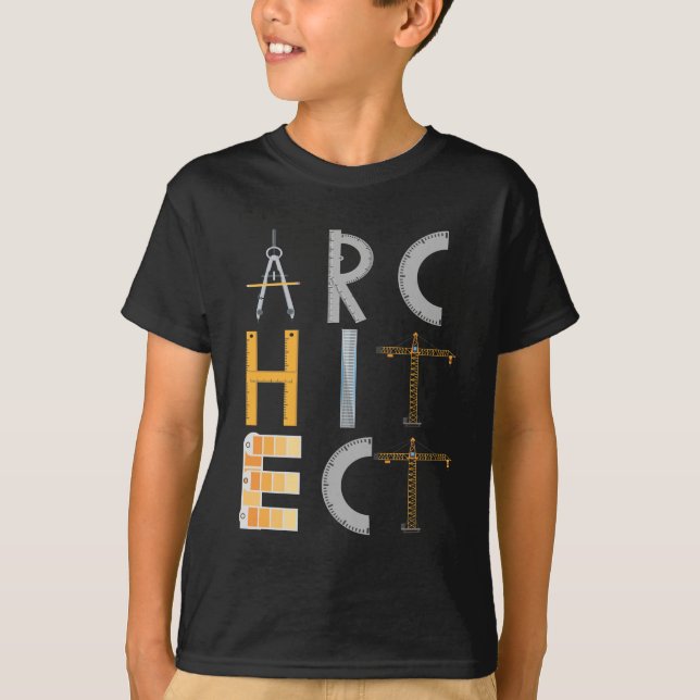 Arkitektur Studenter T Shirt (Framsida)